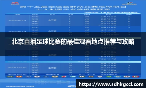 北京直播足球比赛的最佳观看地点推荐与攻略